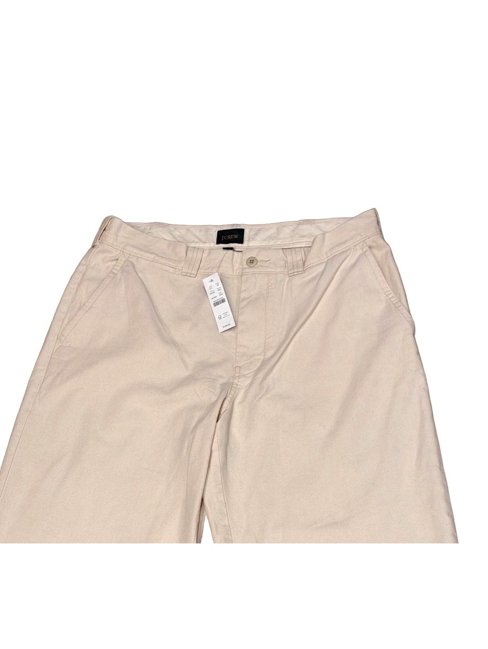 NWT JCrew Mens 32x32 Pants Cream Classic Canvas Trousers BW595 100 Cotton Chinos - Picture 3 of 12